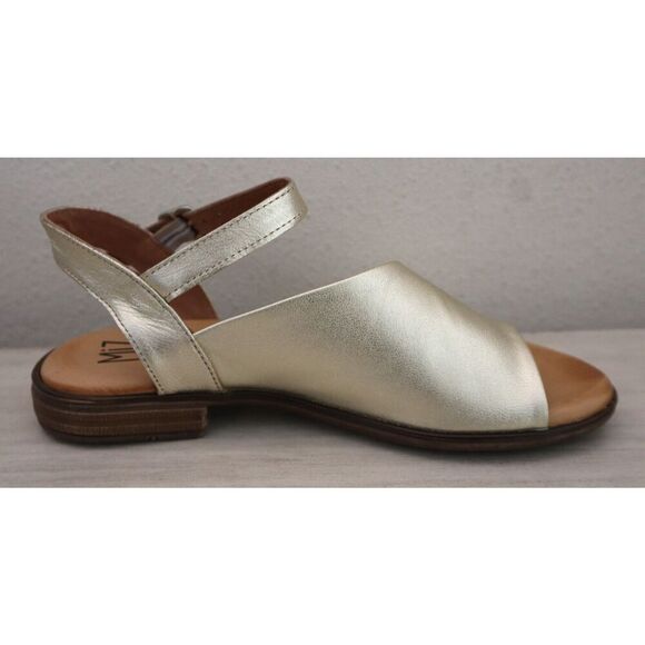 Miz Mooz Women's Sz EUR 37 US 6.5-7 Gold Delphina European Leather Sandals - Picture 3 of 10